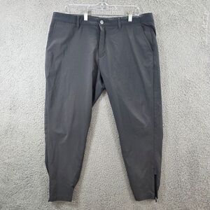 Primo Performance Jogger Pants Men's Short Gray Golf Ankle Zip Size 38x27